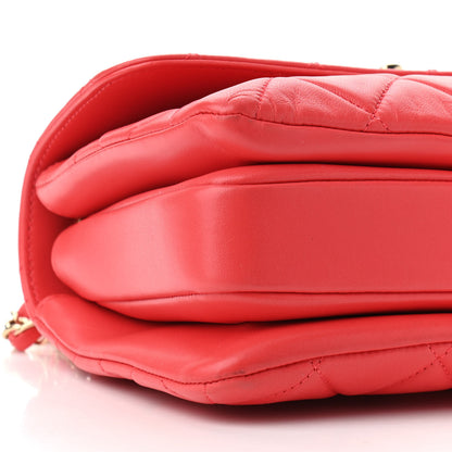 Chanel Lambskin Quilted Small Trendy CC Flap Dual Handle Bag Red 5 of 10