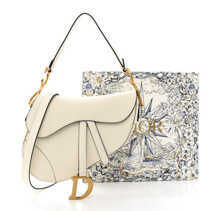 Christian Dior Grained Calfskin Saddle Bag With Strap Latte 11 of 11
