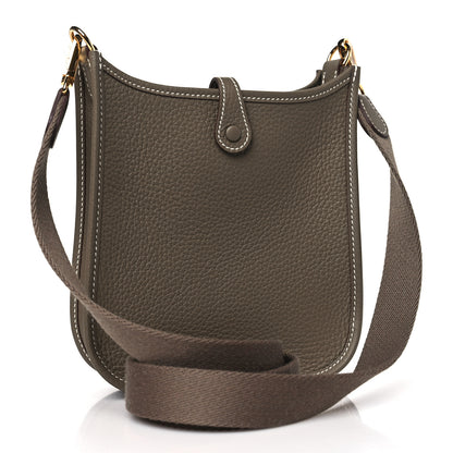 Hermes Taurillon Clemence Evelyne TPM Etoupe 3 of 11