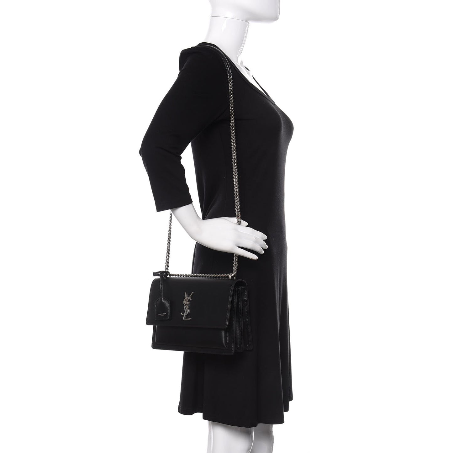 Calfskin Medium Monogram Sunset Black