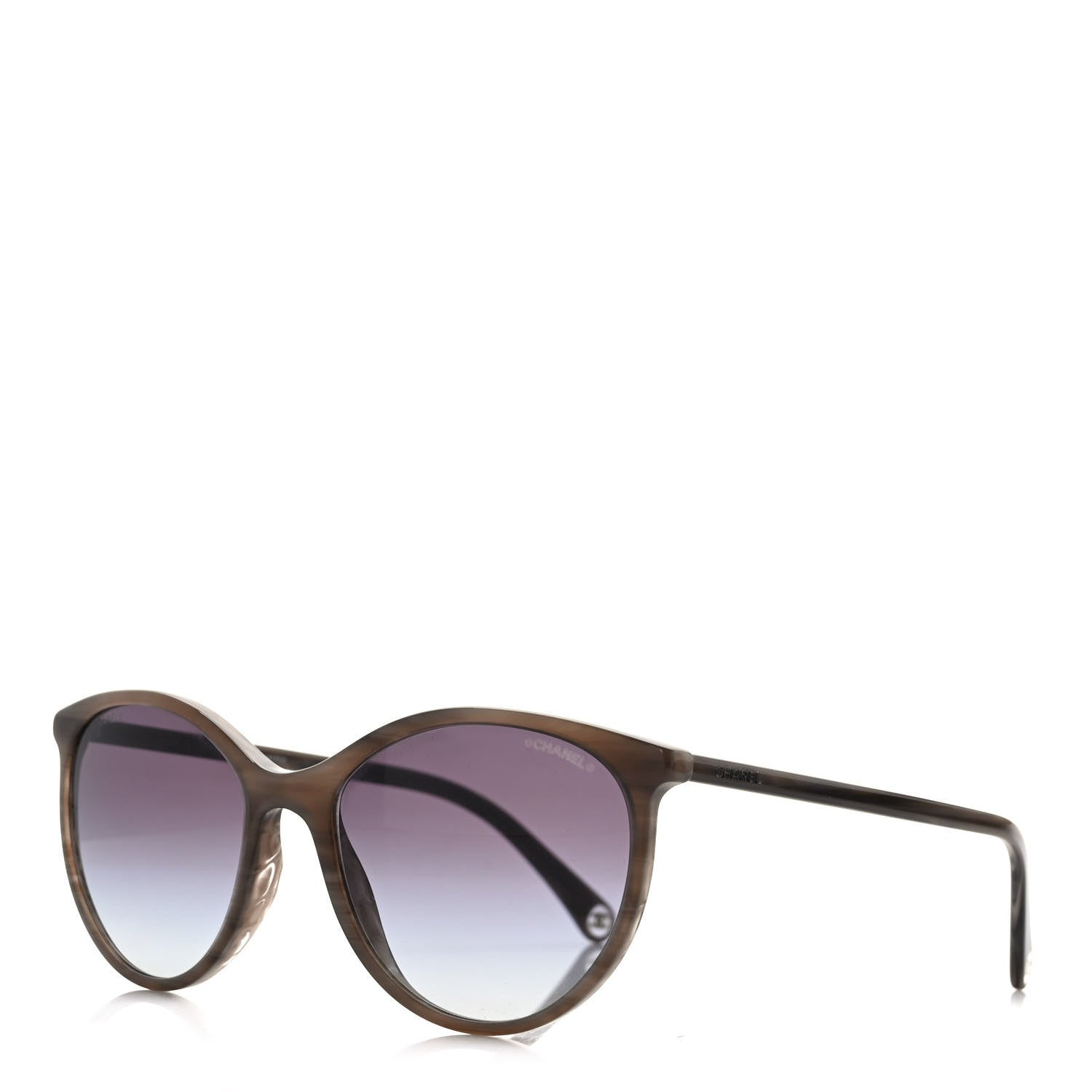 Chanel Acetate Polarized Pantos Cat Eye Sunglasses 5448 Grey 1 of 8