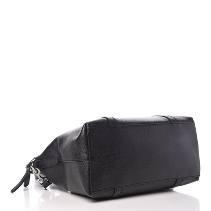 Gucci Pebbled Calfskin Medium GG Charm Dome Satchel Black 5 of 10