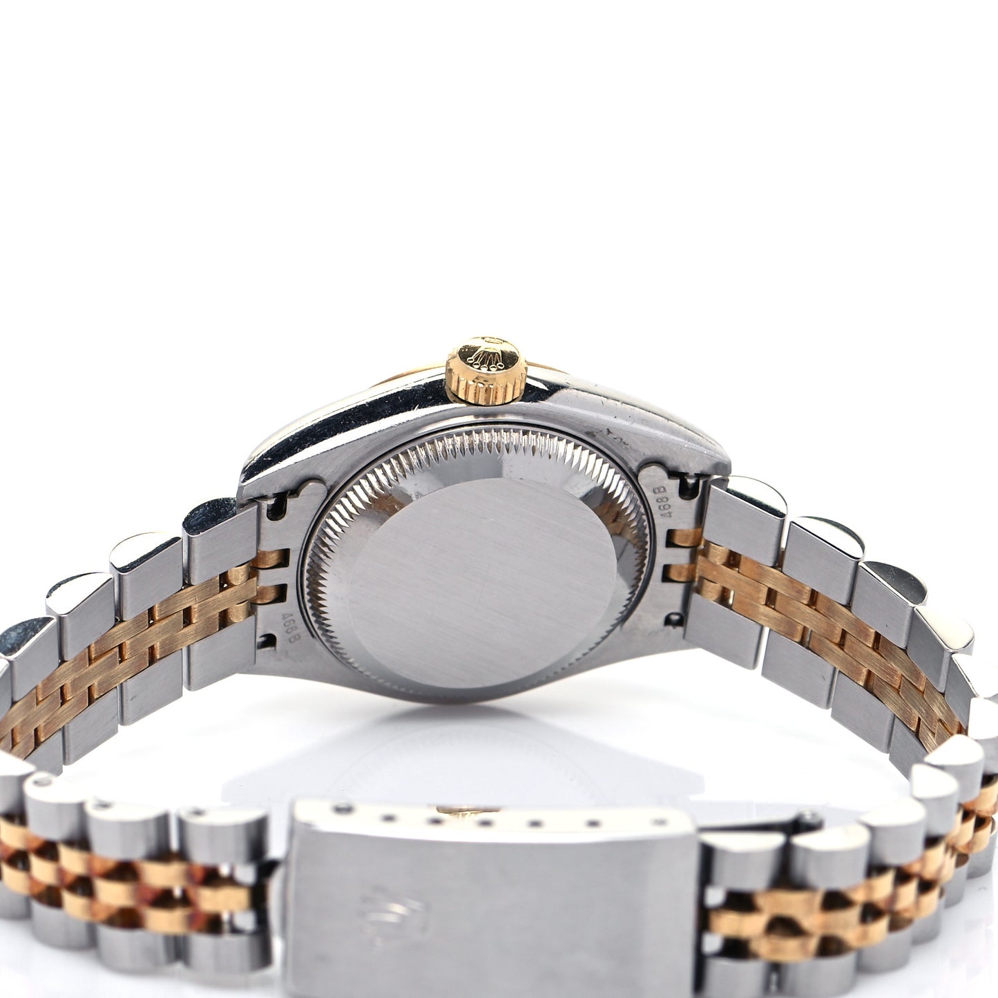 Stainless Steel 18K Yellow Gold Diamond 26mm Oyster Perpetual Datejust Watch Champagne 69173