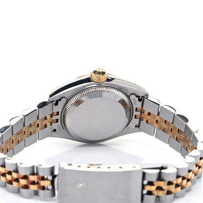 Rolex Stainless Steel 18K Yellow Gold Diamond 26mm Oyster Perpetual Datejust Watch Champagne 69173 4 of 4