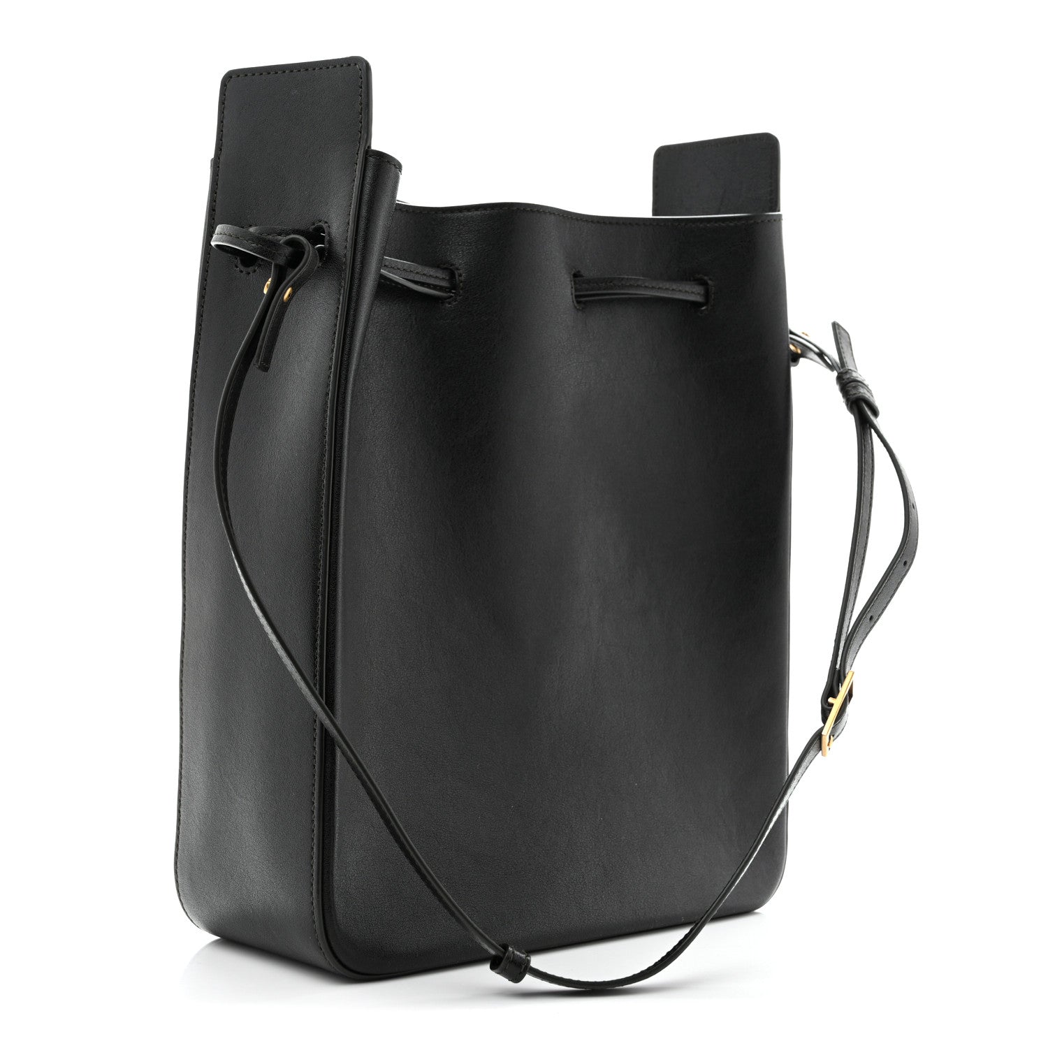 Saint Laurent Calfskin Large Bucket Bag New Vert Fonce 3 of 13