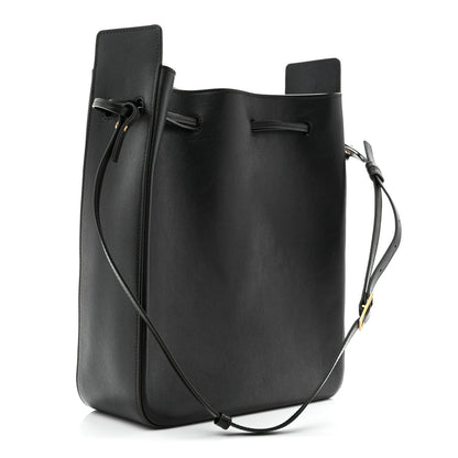 Saint Laurent Calfskin Large Bucket Bag New Vert Fonce 3 of 13