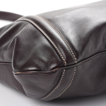 Gucci Calfskin Medium Britt Hobo Dark Brown 9 of 10