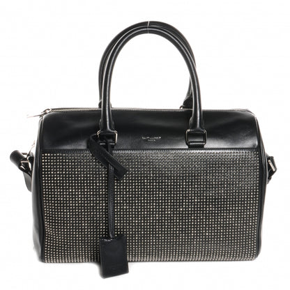 Saint Laurent Leather Studded Duffle 6 Black 1 of 7