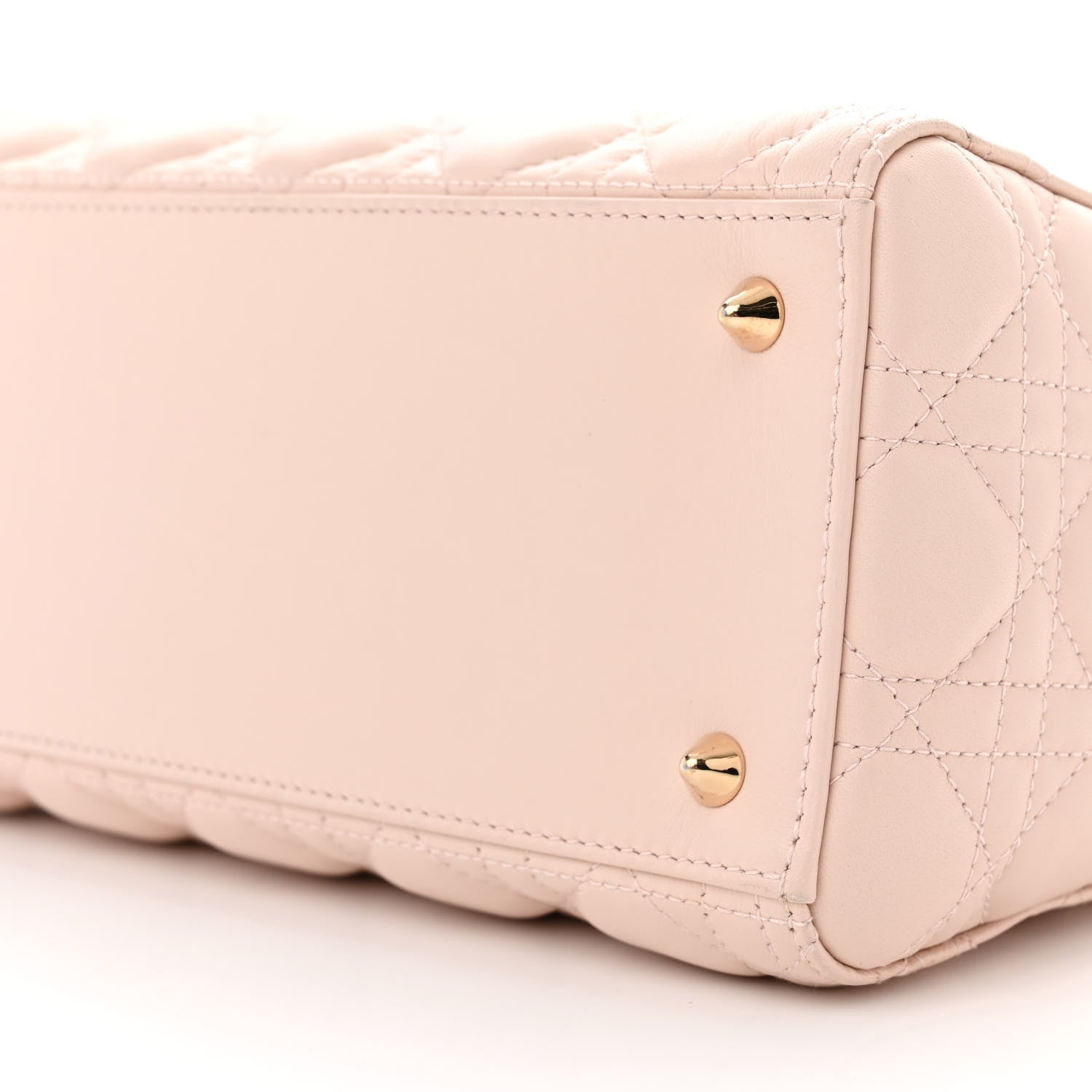 Christian Dior Lambskin Cannage Medium Lady Dior Light Pink 9 of 10