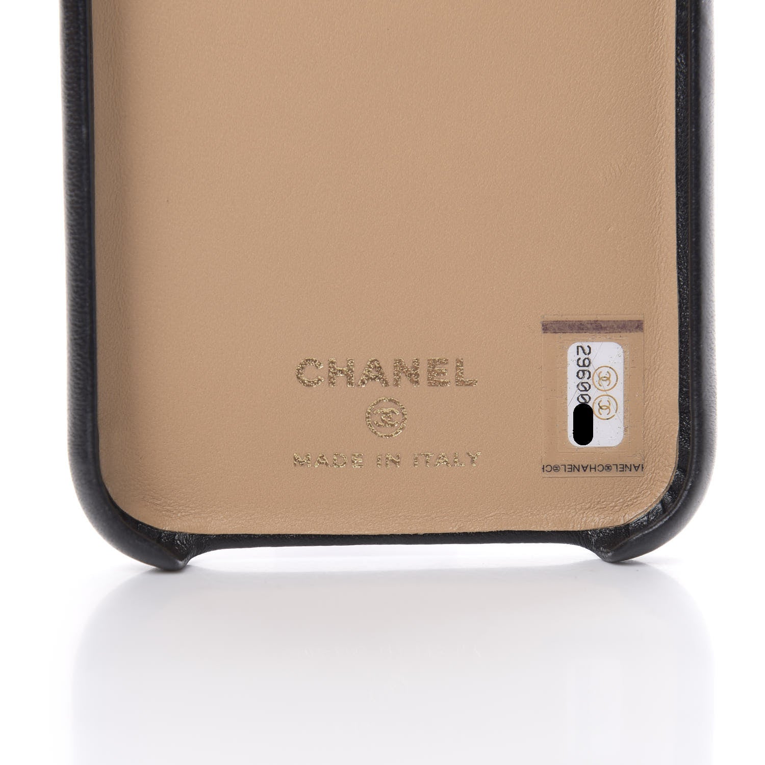 Chanel Lambskin Quilted CC iPhone XI Pro Case Beige Black 6 of 9