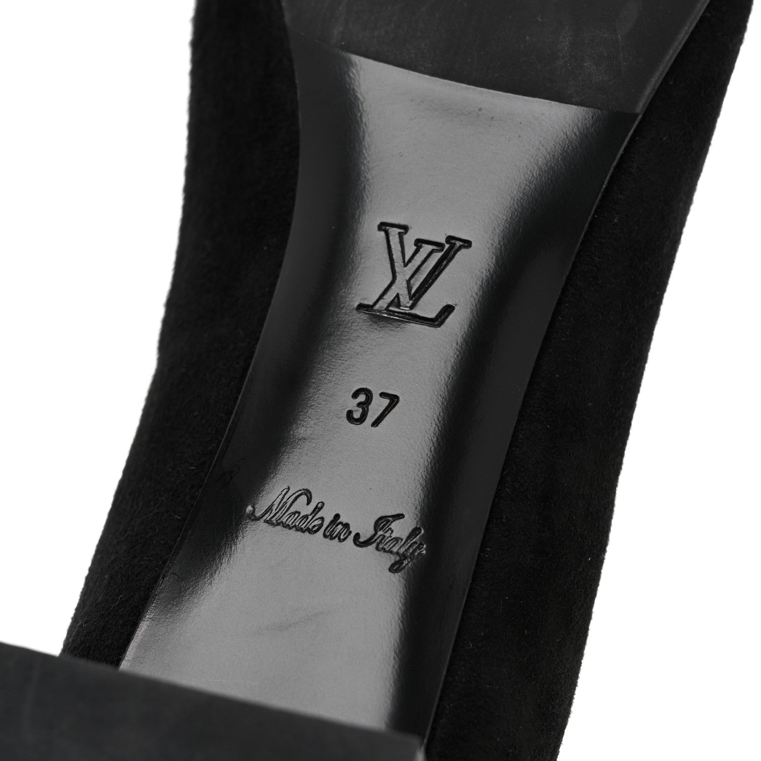 Louis Vuitton Suede Uniformes Pump 37 Black 7 of 9
