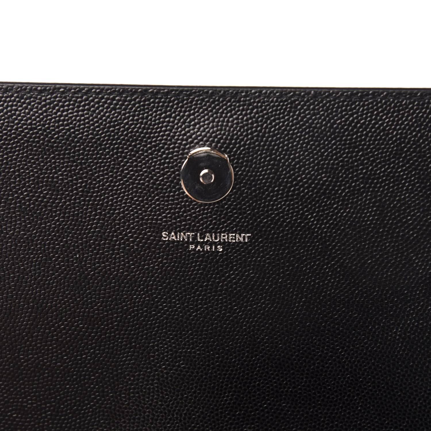 Saint Laurent Grain De Poudre Large Classic Monogram Kate Satchel Black 7 of 10