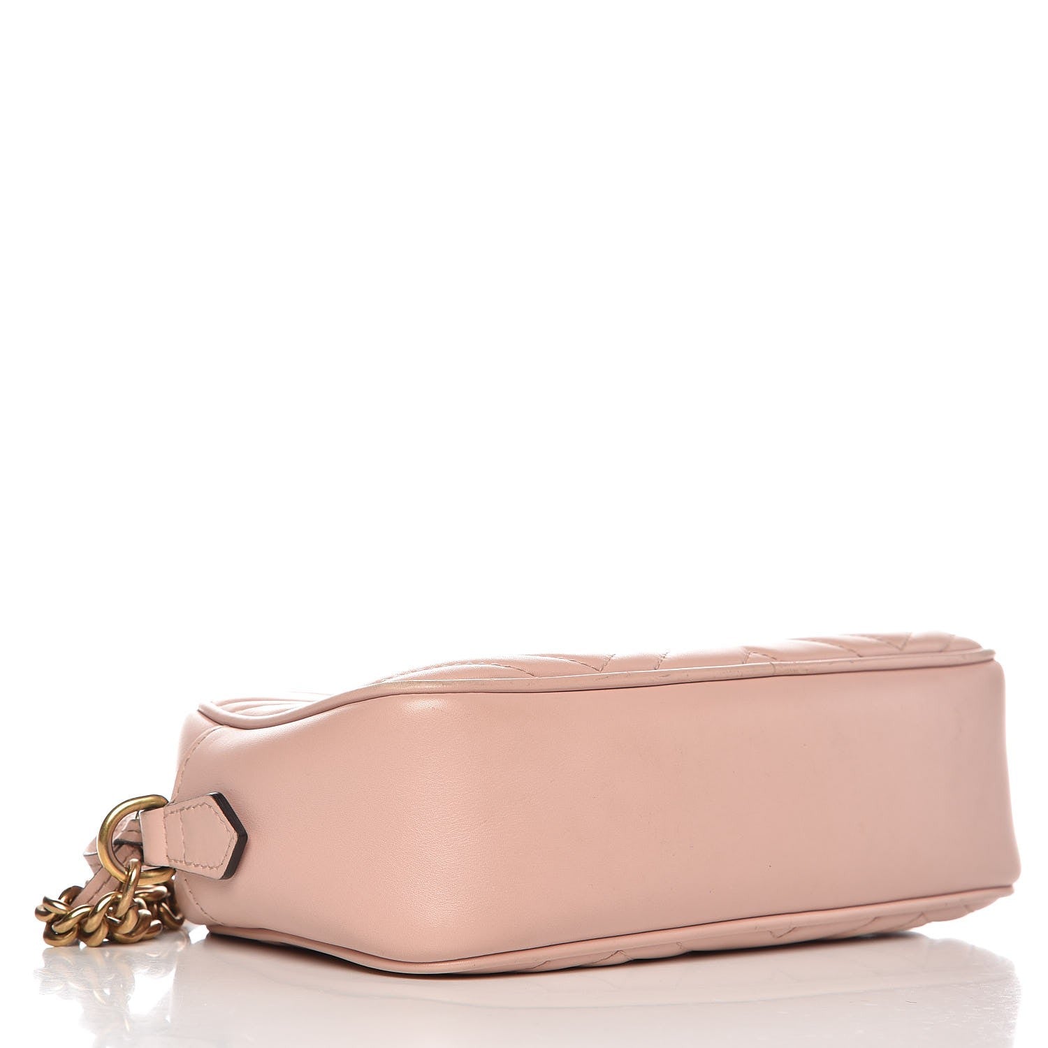 Gucci Calfskin Matelasse Small GG Marmont Chain Shoulder Bag Perfect Pink 4 of 15