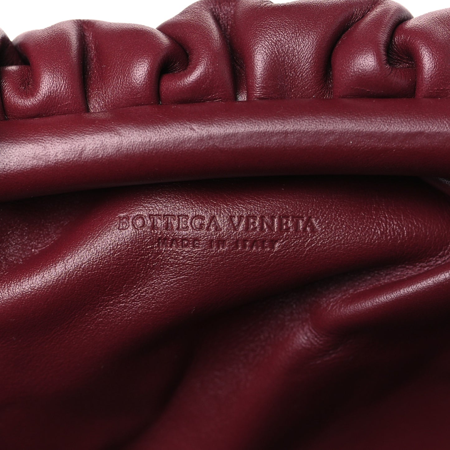 Butter Calfskin The Mini Pouch Bordeaux