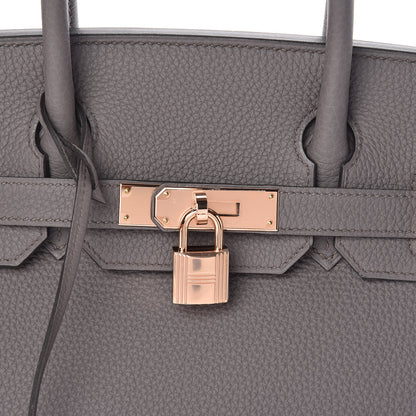 Hermes Togo Birkin 30 Etain 32 of 33