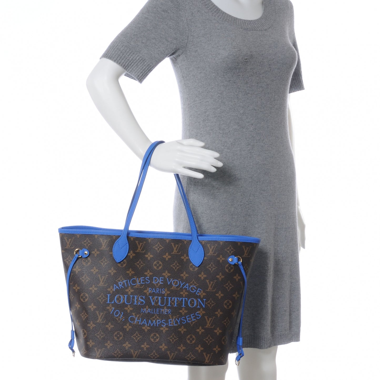 Monogram Articles de Voyage Ikat Neverfull MM Grand Blue
