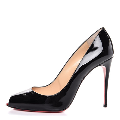 Christian Louboutin Patent Tibur 100 Pumps 39 Black 1 of 8