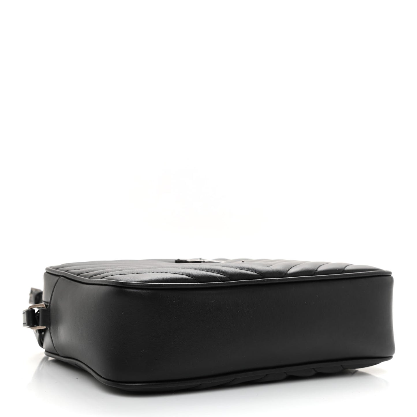 Calfskin Matelasse Monogram Lou Camera Bag Black