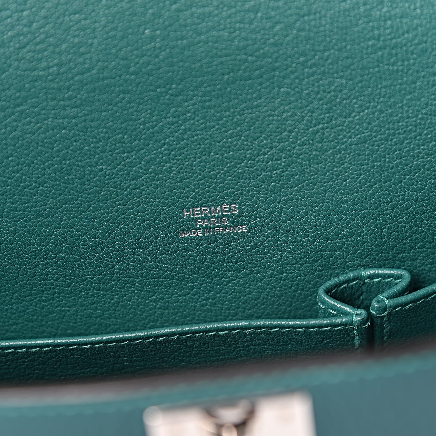 Hermes Taurillon Clemence Jypsiere 28 Malachite 6 of 11