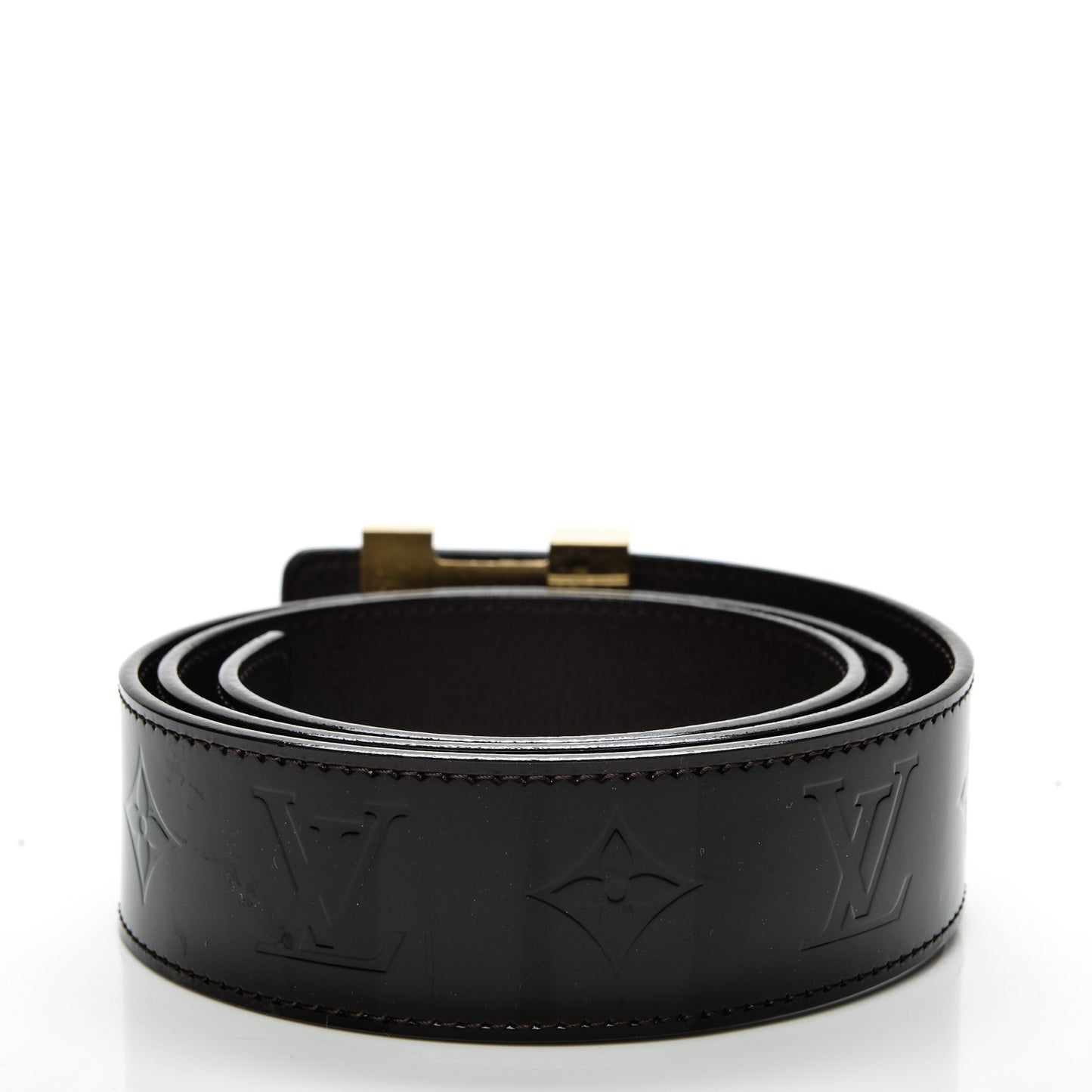 Vernis LV Facettes Belt 90 36 Noir