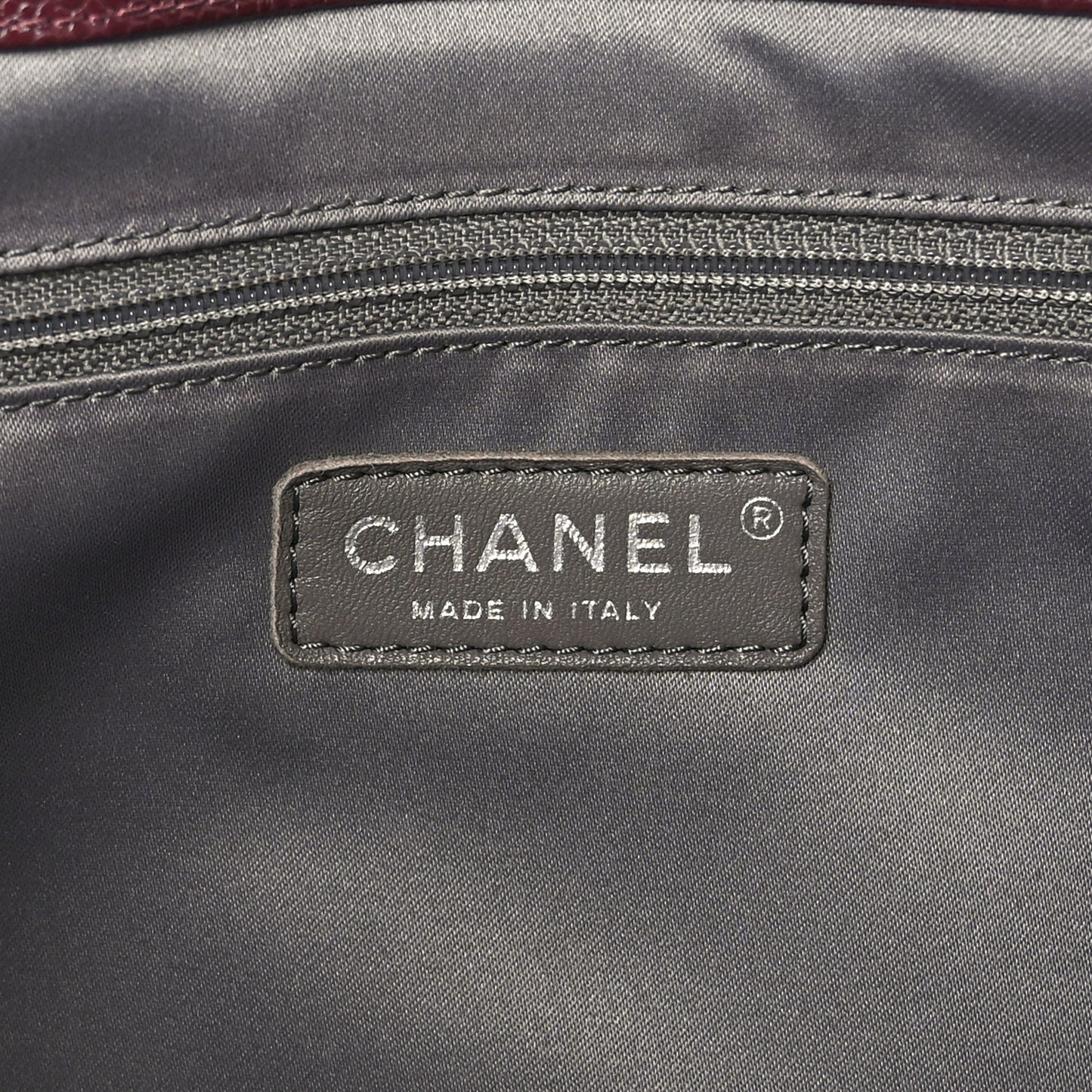 Caviar Quilted XL Grand Shopping Tote GST Dark Burgundy