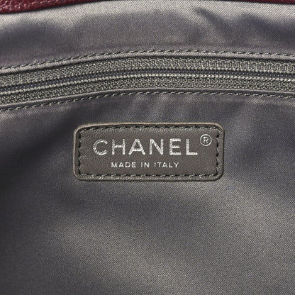 Chanel Caviar Quilted XL Grand Shopping Tote GST Dark Burgundy 7 of 15