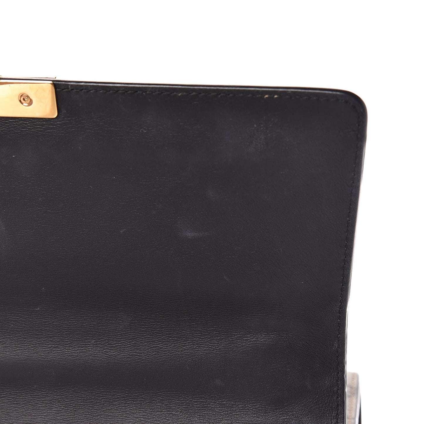 GG Supreme Monogram Calfskin Medium Padlock Shoulder Bag Beige Black Cuir