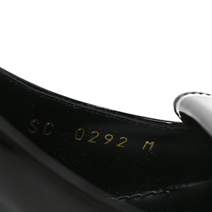 Louis Vuitton Patent Calfskin Shake Slingback Pumps 37 Black 8 of 10