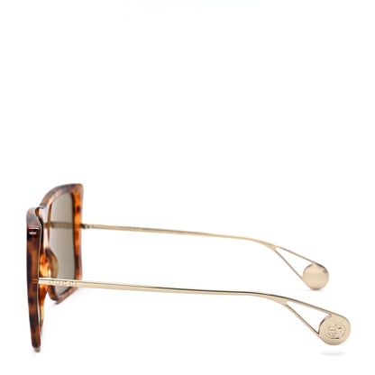 Gucci Acetate Oversize Square Frame GG0434S Sunglasses Havana Yellow 3 of 7