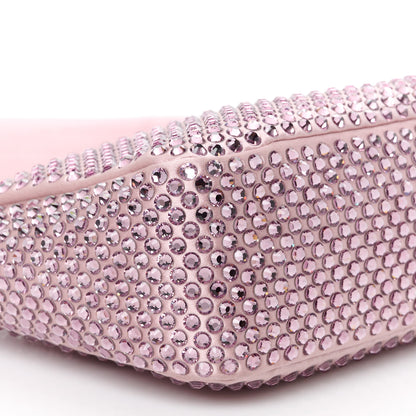 Prada Satin Crystal Mini Re-Edition 2000 Bag Alabastro 10 of 11