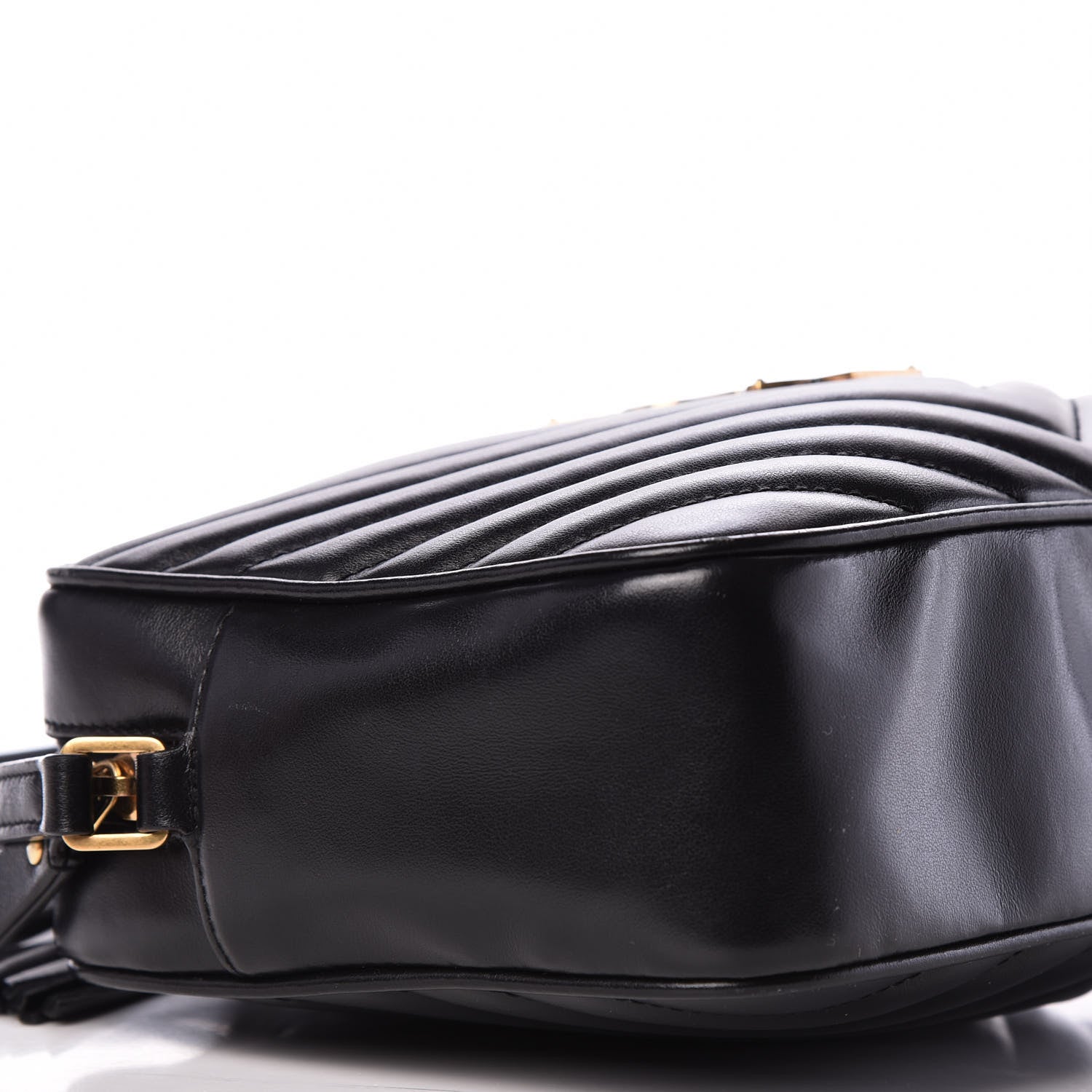 Saint Laurent Calfskin Matelasse Monogram Lou Camera Bag Black 7 of 10