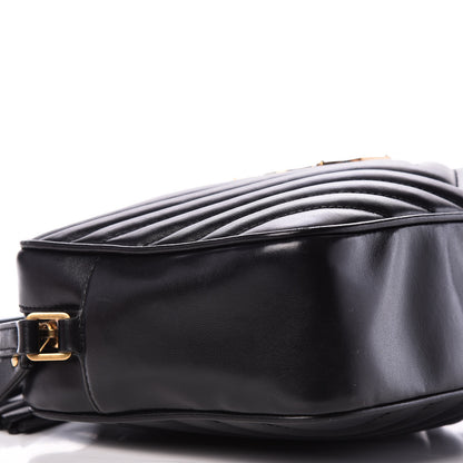Saint Laurent Calfskin Matelasse Monogram Lou Camera Bag Black 7 of 10