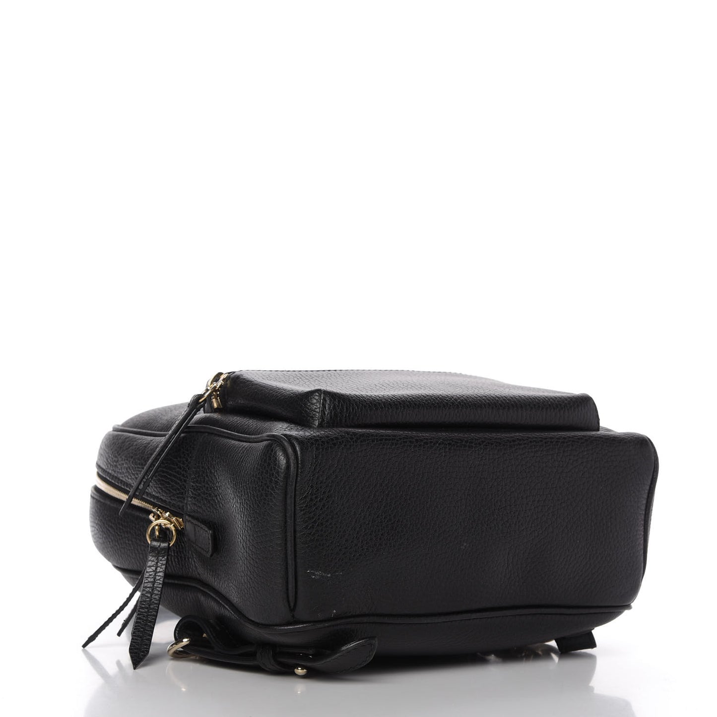 Pebbled Calfskin Soho Chain Backpack Black