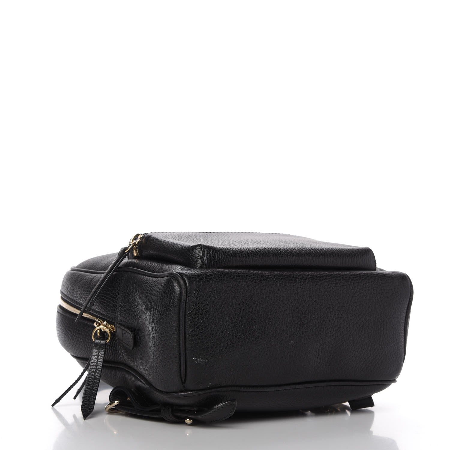 Gucci Pebbled Calfskin Soho Chain Backpack Black 4 of 10