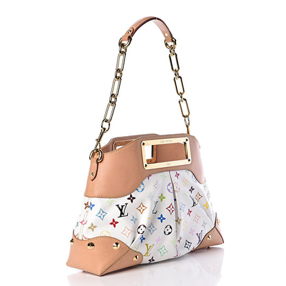 Louis Vuitton Monogram Multicolor Judy MM White 3 of 12