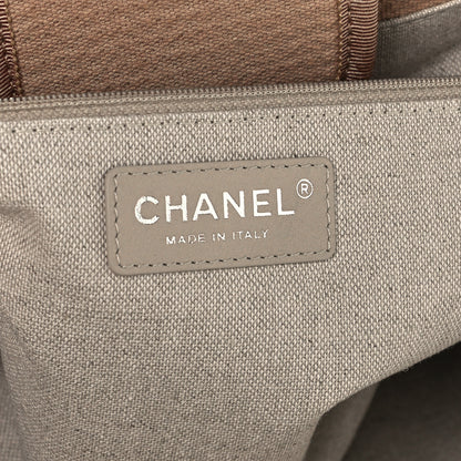 Chanel Mixed Fibers Medium Deauville Tote Beige 5 of 9