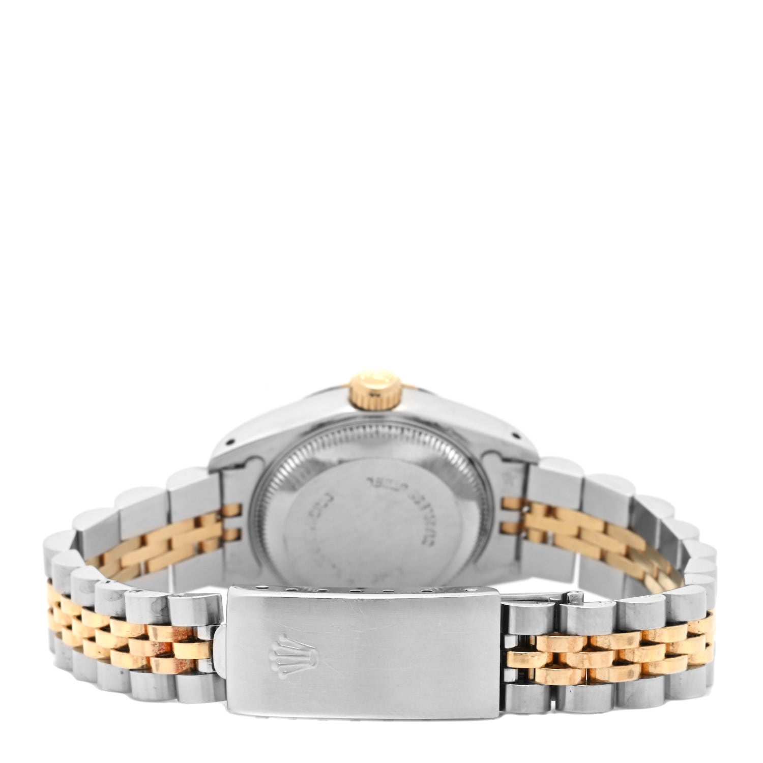 Rolex Stainless Steel 18K Yellow Gold Diamond 26mm Oyster Perpetual Datejust Watch Champagne 69173 3 of 4