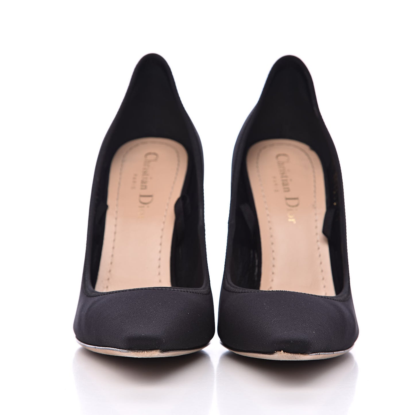 Grosgrain Neoprene Lucite Etoile Pumps 37 Black