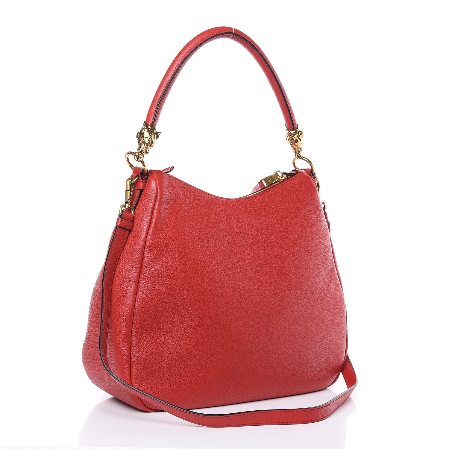 Prada Vitello Phenix Hobo Rosso 3 of 9