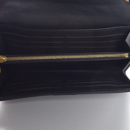 Louis Vuitton Calfskin New Wave Long Wallet Black 5 of 8
