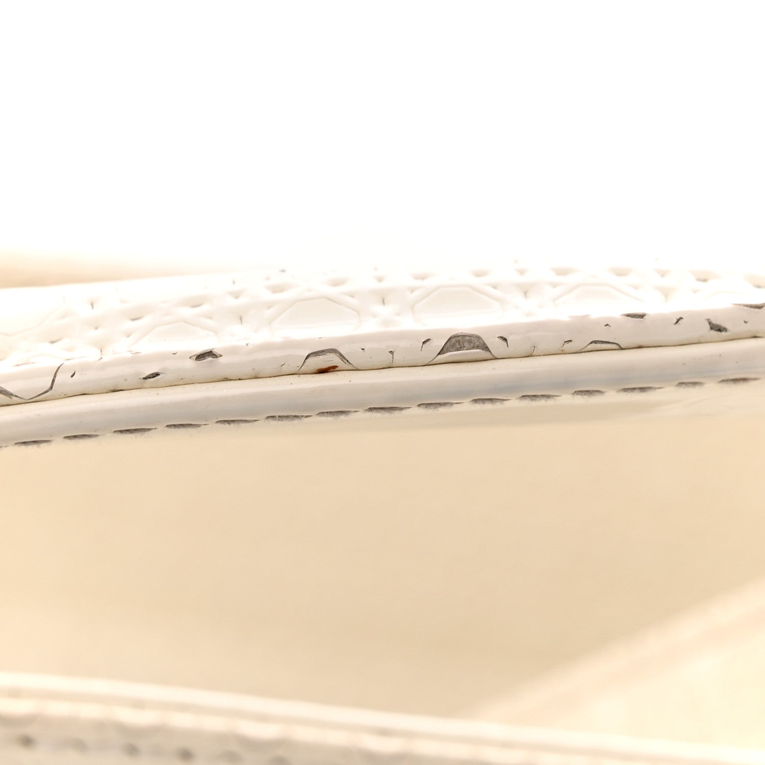 Christian Dior Patent Micro-Cannage Medium Lady Dior White 13 of 18