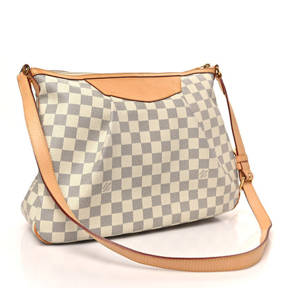 Louis Vuitton Damier Azur Siracusa MM 2 of 8