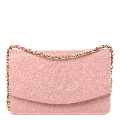 Chanel Caviar Timeless CC Wallet On Chain WOC Pink 1 of 14
