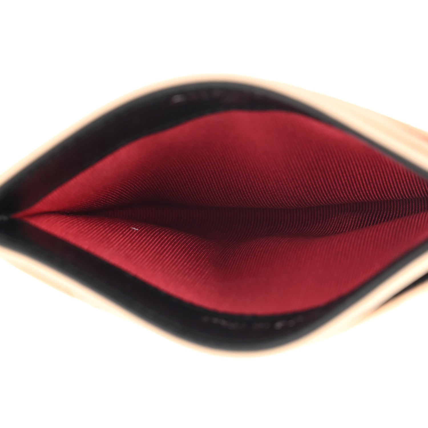 Chanel Aged Calfskin Quilted Gabrielle Card Holder Wallet Beige Black 5 of 11