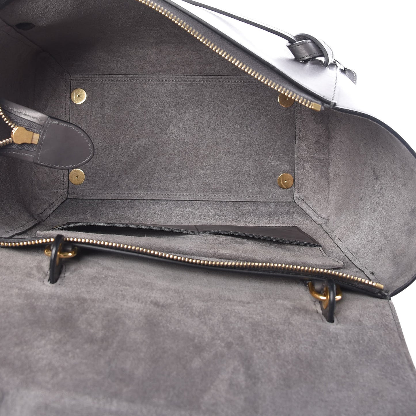Smooth Calfskin Mini Belt Bag Grey
