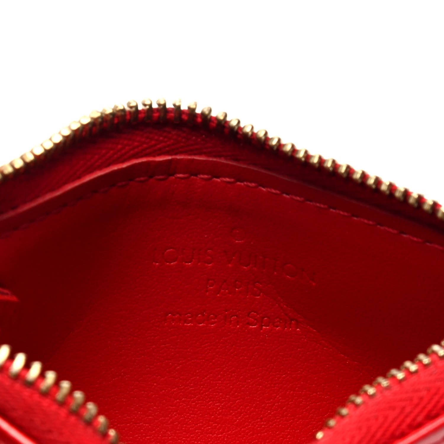 Louis Vuitton Vernis Key Pouch Rouge 4 of 4