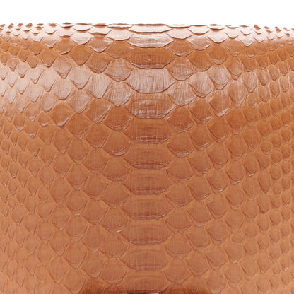 Chanel Snakeskin Calfskin Medium Chain Around Top Handle Boy Flap Camel 8 of 10