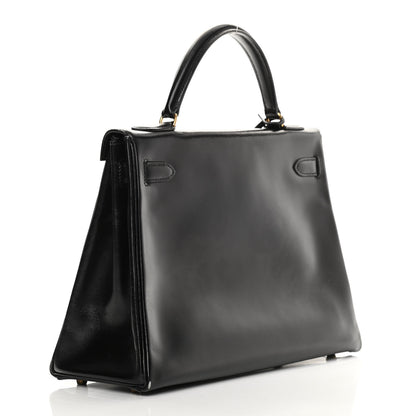 Hermes Box Kelly Retourne 32 Black 2 of 18