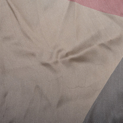Burberry Silk Ombre Check Scarf Camel Black 5 of 6