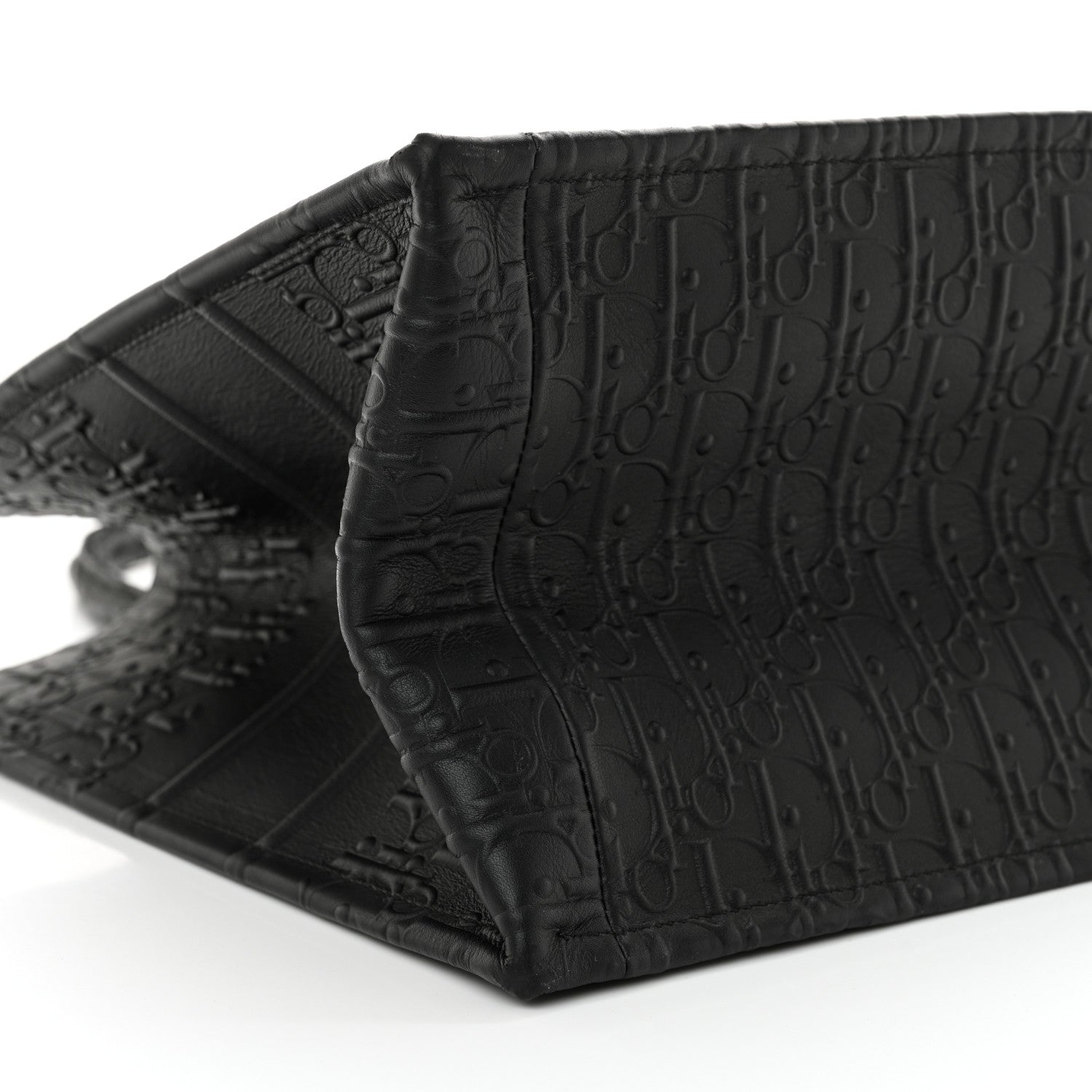 Christian Dior Oblique Calfskin Embossed Medium Book Tote Black 9 of 10